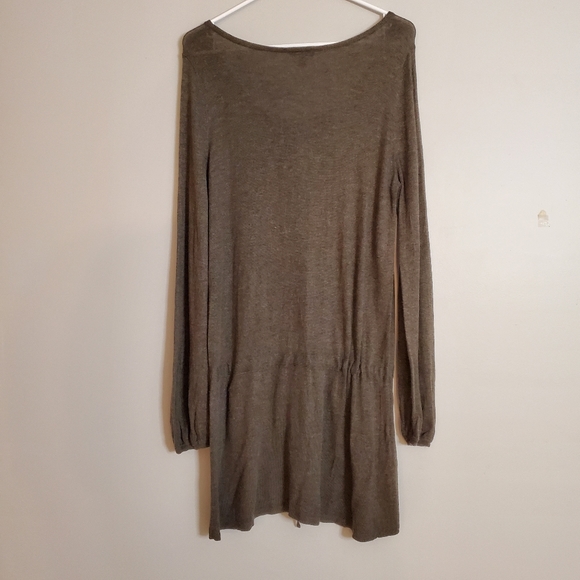 Jacob womens dress large grey knit sweater long sleeves mini low waist - Picture 5 of 7